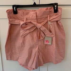 NWT Boden Tie- Front Linen Shorts